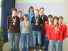 Le Podium des groupes pistolet juniors