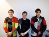 Le podium juniors : Béatrice Dohner, Valentin Bersier, Valentin Defferrard 